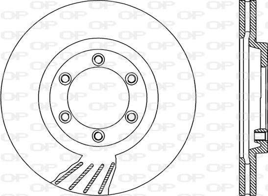 OPEN PARTS Тормозной диск BDR1913.20